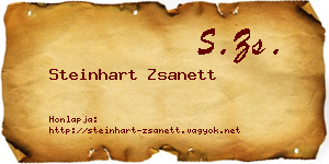 Steinhart Zsanett névjegykártya